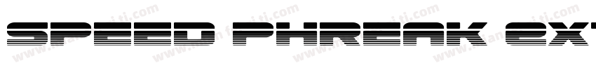 Speed Phreak Extra-C字体转换